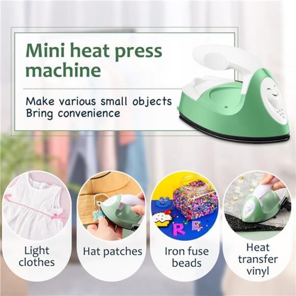 Mini Craft Iron Mini Heat Press Small Portable Tiny Iron with Charging - Picture 5 of 7